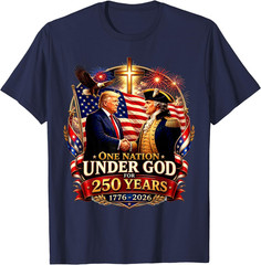 250 Years America Anniversary 250th Trump Washington T-Shirt