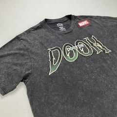 Marvel Doctor Doom Black Graphic Print Double Sided T-Shirt Sizes Vary