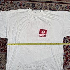 Vintage Tunisia Souvenir White T Shirt Size XXL White Vtg