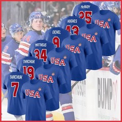 NEW!!! Player Name & Number US Hockey 2026 Logo Unisex T-shirt Reprint Gildan