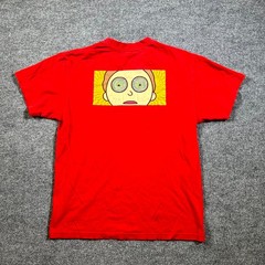 Primitive x Rick & Morty T-Shirt Adult Swim Large Red Hypno Eyes Graphic Casual