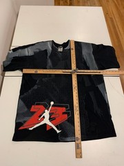 Vintage Jordan Shirt XL Black Nike Air Infrared 6s Jumpman Flight AOP Basketball