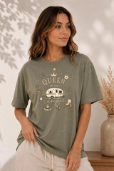 Queen of the Camper Shirt, RV Camping Graphic Tee T-Shirt
