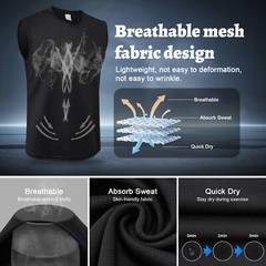 6Pack Mens Quick Dry Sleeveless Shirt Gym Workout Muscle Tee Tank Sports Outdoor