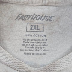 Fasthouse Long Sleeve Shirt Mens 2XL Tan Tie Dye Graphic Moto BMX Streetwear