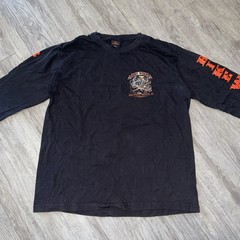 Hot Leather Bike Week Daytona Beach FL 2025 Black Long Sleeve Graphic Shirt Larg
