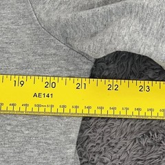 Champion Shirt Mens XL Gray Red Blue Script Logo Graphic Short Sleeve Crew Tee
