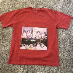 Official 2025 Zach Bryan Great American Bar Scene Rust Orange Tour Shirt Sz L
