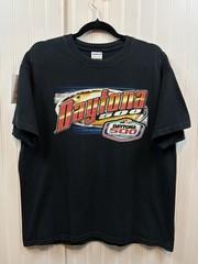 Vintage 2000s Racing T-shirt Size Large Black Daytona 500 Race 2009