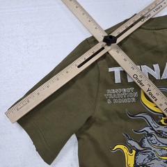 TENACITI Studios Shirt Mens XS Olive Graphic Skull Kanji Streetwear Tee TN1629SS
