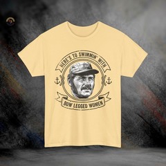 Quint Swimming With Bow Legged Women Jaws T-Shirt | Heavy Cotton Tee