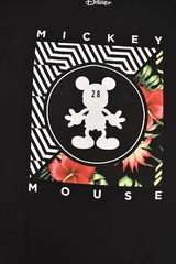 Neff x Disney Mens Mickey Mouse Tropical Floral Print Black Shirt NWT S-XL