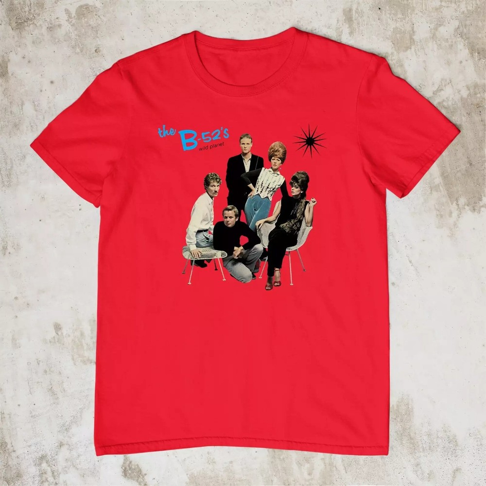 The B-52’s Band Red T-Shirt S to 5X, Fan gift