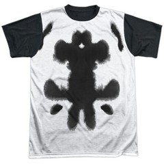 Watchmen Rorschach Adult Halloween Costume T Shirt (Black Back), S-3XL