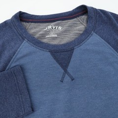 Orvis Classic Collection Raglan Long Sleeve T Shirt Super Soft Men Size M Blue