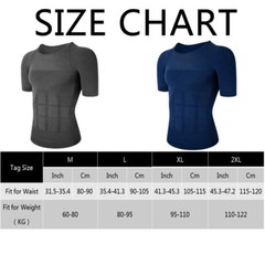 Men’s Slimming T-shirt Weight Loss Body Shaper Tank Tops Chest Compression Shirt