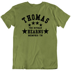Thomas The Hitman Hearns Memphis TN Training Gym Boxing Legend T-Shirt Tee Gift