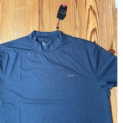 Greg Norman Mock Neck Shirt Mens Navy Blue Play Dry Golf Performance NWT SIZE XL