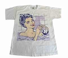 Roy Lichtenstein Mujer En El Bano Vintage T-shirt Tee Size M
