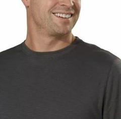 Kirkland Signature 100% Pima Cotton Slub Tee, Men’s Large, Gray, NEW