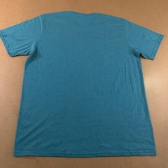 District Perfect Tri Mens 2XL Teal Gray Short Sleeve Crew Neck Tee 2 Pack New