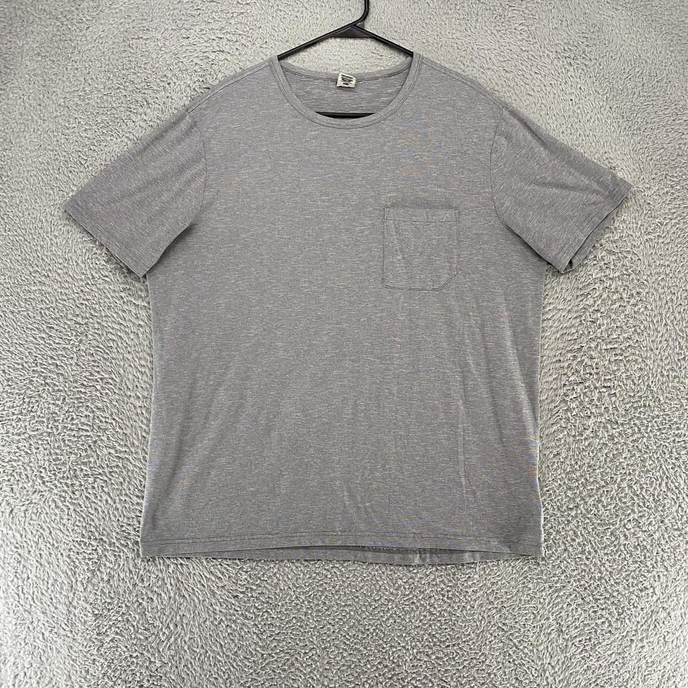 REI Hiking Shirt Mens Large Gray Pocket Lightweight Stretch Outdoor Tee
