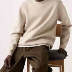 UNISEX Wear UNIQLO Machine-Washable Milano Ribbed Sweater Stretchy Knit