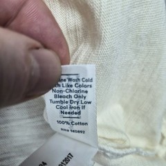 Marine Layer Tee Mens XXL Vintage Heavy Slub Pocket Antique Cream Short Sleeve