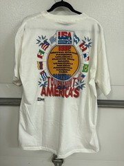 Salem Sportswear Vintage 1990s USA Basketball Double-Sided White Tee XL