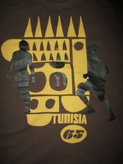 TUNISIA 1965 PUMA T SHIRT Sport Athletic All Africa Games Brazzaville Congo LG