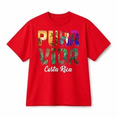 Pura Vida Costa Rica Tropical Graphic T-Shirt Vacation Souvenir Cotton Tee