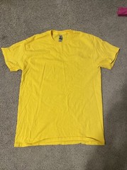 Gildan T-Shirt Tee Men’s Short Sleeve 5.3 oz Heavy Cotton Solid Blank 5000 NEW