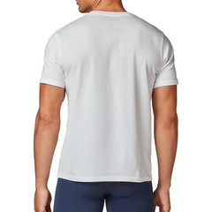 Wrangler Men 6 Pack Cotton Stretch Crew Neck Undershirts White Tee Shirts Size L