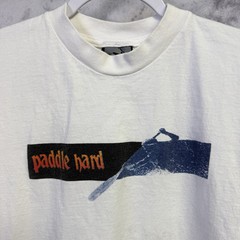 Vtg Paddle Hard Pepe Costa Rica T Shirt Mens L Pacuare River White Water Rafting
