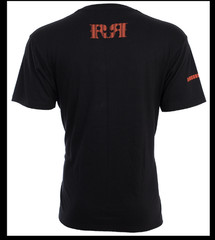 ROCK REVIVAL JEANS Black DOUBLE R Regular Fit Short Sleeve Graphic T-shirt NWT