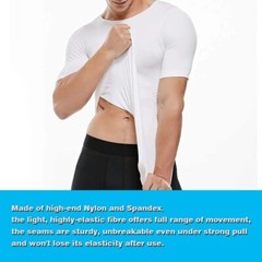 2 Pack Men Compression Slimming Body Shaper Tummy Control Vest Workout Tank Tops