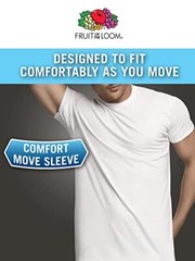 6 Pack Mens Eversoft 100% Cotton Stay Tucked Tag-free Crew T-Shirt 2XL May Vary
