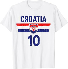 Croatia Tshirt Hrvatska Flag Zagreb Croatian Jersey Retro T-Shirt
