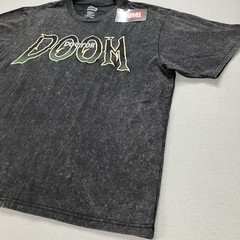 Marvel Doctor Doom Black Graphic Print Double Sided T-Shirt Sizes Vary