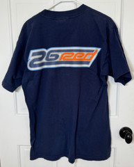 26 RED MENS T SHIRT SIZE MEDIUM NAVY BLUE NEW