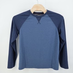 Orvis Classic Collection Raglan Long Sleeve T Shirt Super Soft Men Size M Blue