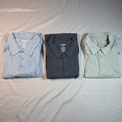 True Classic Polo (3 pack) large L Navy, Heather Blue, Light Heather Gray