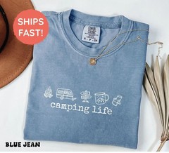Camping Life Shirts, Camping Shirt, Camper Shirt, Happy Camper T-Shirt