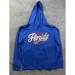 University of Florida Hoodie Mens Medium Blue Gators Long Sleeve Tri-Blend Tee