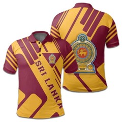 Mens Sri Lanka Polo T-Shirt Summer Souvenir Short Sleeve Tee Shirt Tops Pullover