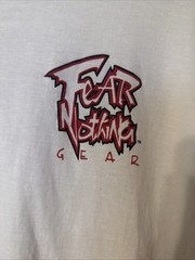 Vintage Fear Nothing Gear Hockey T-shirt Men’s XL 90s White