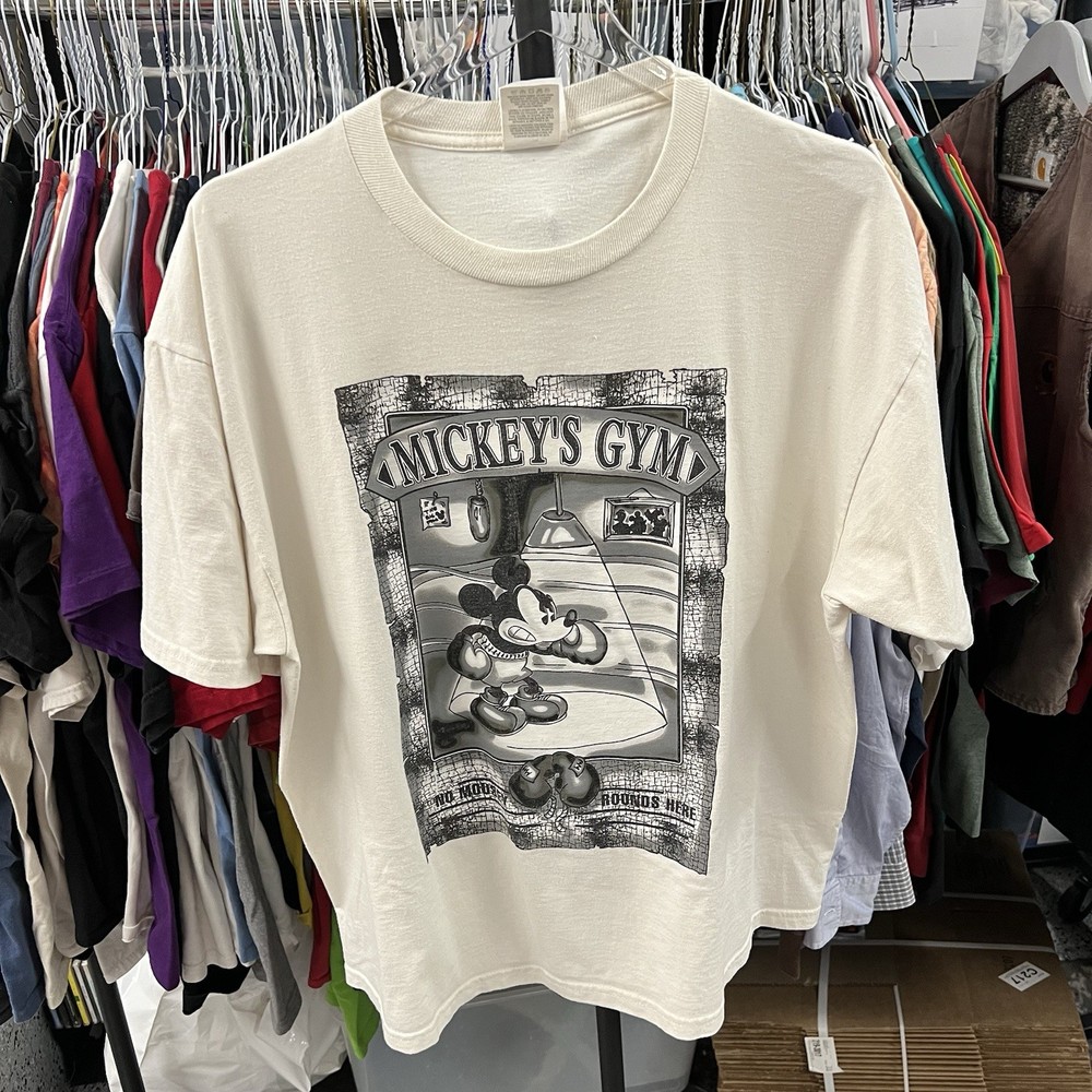 Vintage Disney Mickey’s Gym T Shirt Size XL Boxing