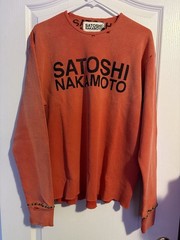 Satoshi Nakamoto Logo Thermal With studs Red Size XXL