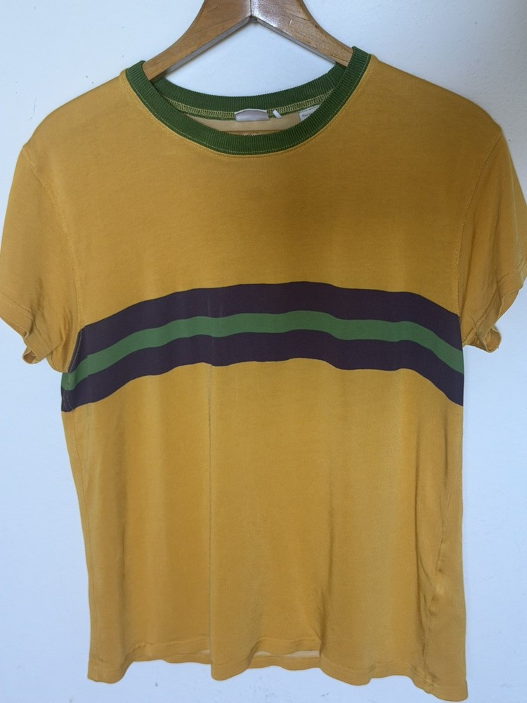 LVC T-Shirt L 70s Strictly Rockers Hi-Fi Jamaica Collection Slim Fitted Yellow
