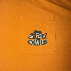 Howler Brothers Mens XL Burnt Orange Graphic Pocket Tee T Shirt Cowboy Outdoor